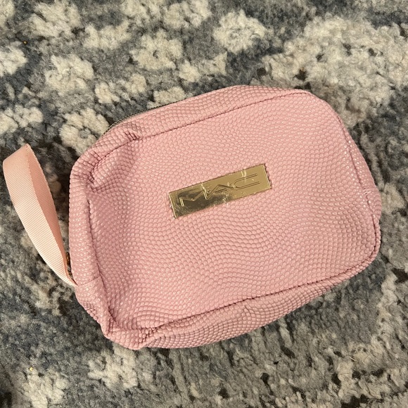 MAC Cosmetics Bags Bubblegum Pink Pebbled Mac Zipper Cosmetic